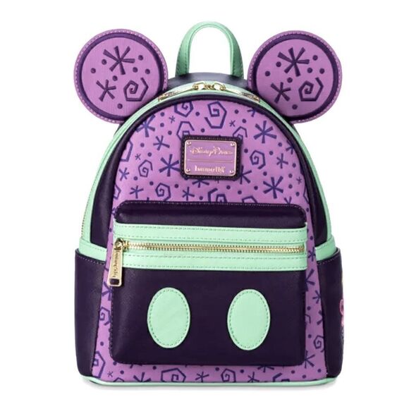 NWT Disney 50th Mickey’s Main Attraction Loungefly | Alice’s Mad Tea Party